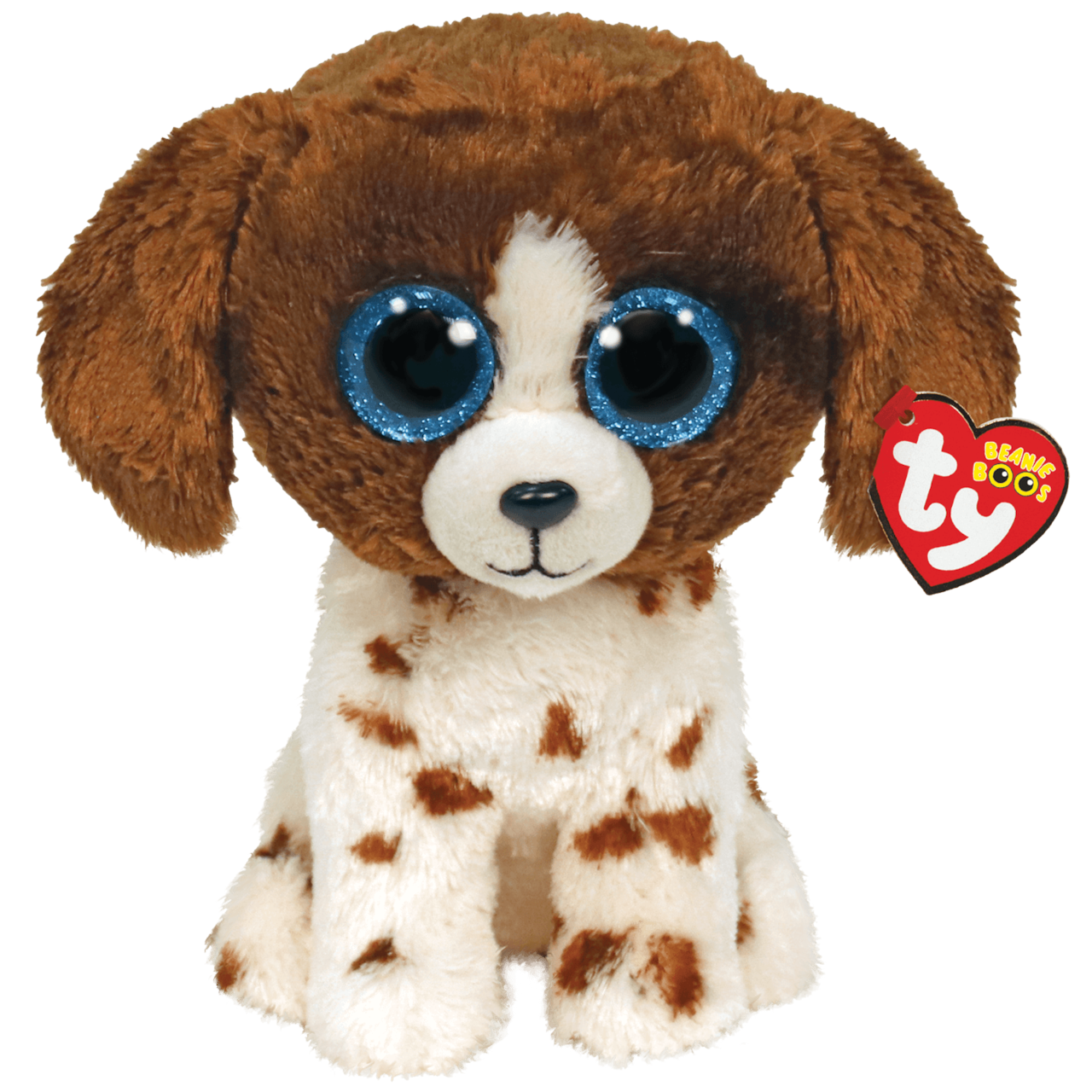 Ty Beanie Boos™ Muddles Brown & White Dog, Regular